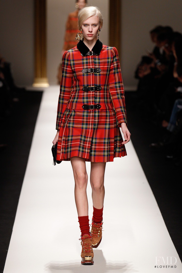 Juliana Schurig featured in  the Moschino fashion show for Autumn/Winter 2013