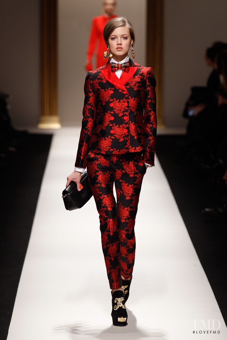Lindsey Wixson featured in  the Moschino fashion show for Autumn/Winter 2013
