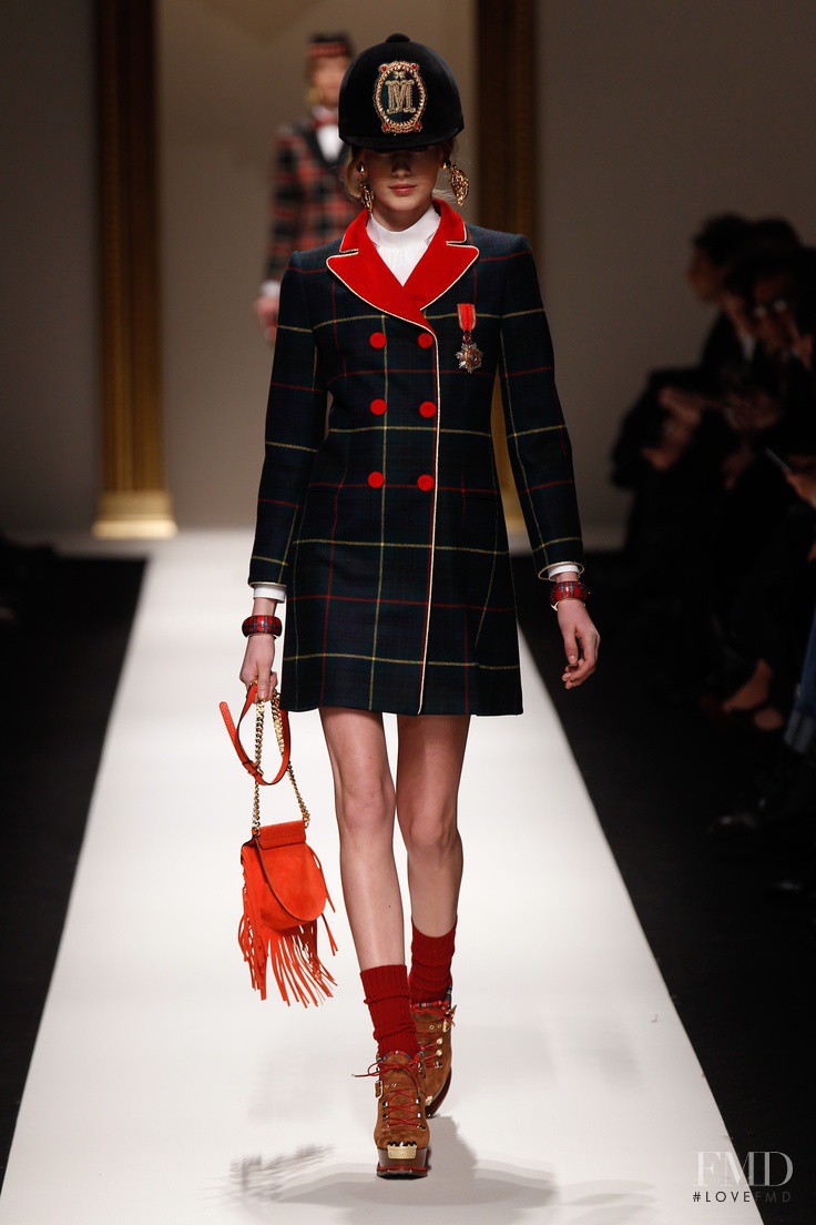 Dauphine McKee featured in  the Moschino fashion show for Autumn/Winter 2013