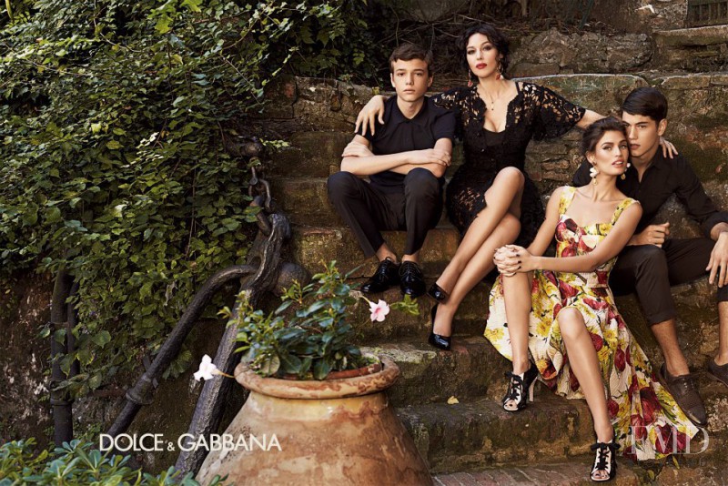 Bianca Balti featured in  the Dolce & Gabbana advertisement for Spring/Summer 2012
