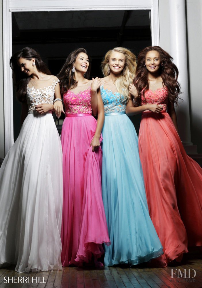 Brooke Perry featured in  the Sherri Hill catalogue for Spring/Summer 2014