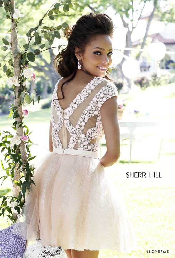 Tyrie Rudolph featured in  the Sherri Hill catalogue for Spring/Summer 2014