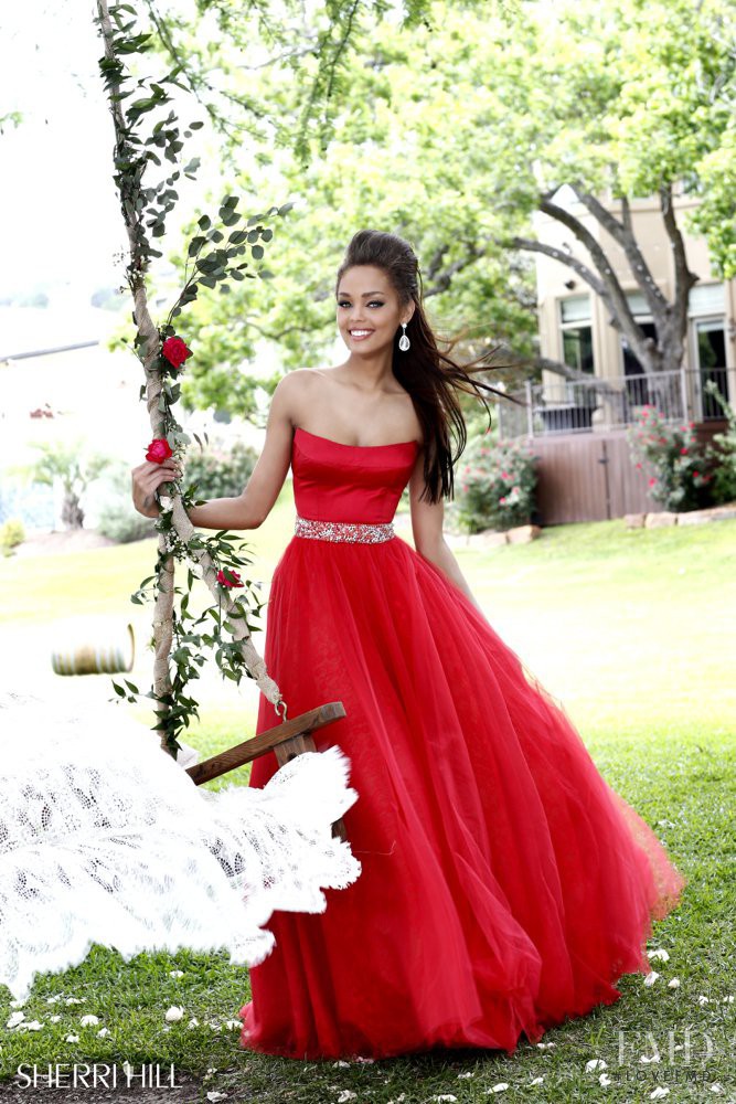 Tyrie Rudolph featured in  the Sherri Hill catalogue for Spring/Summer 2014