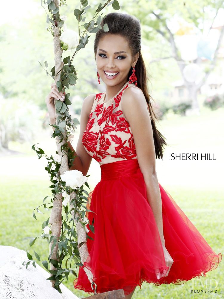 Tyrie Rudolph featured in  the Sherri Hill catalogue for Spring/Summer 2014