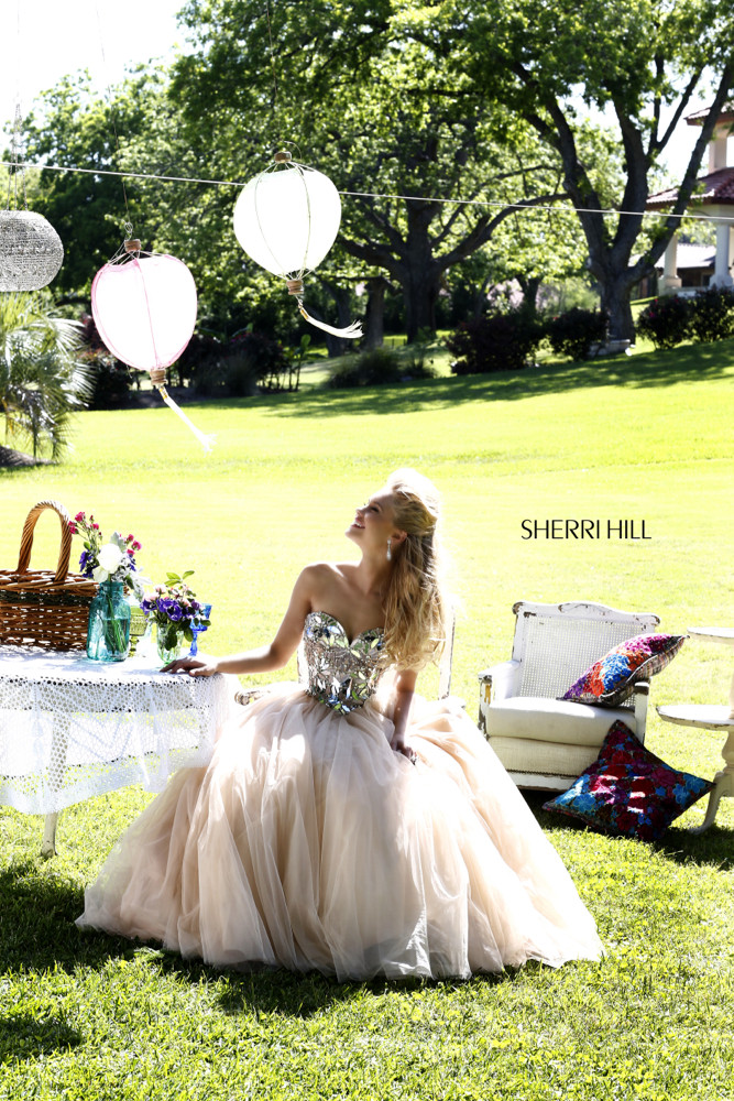 Brooke Perry featured in  the Sherri Hill catalogue for Spring/Summer 2014