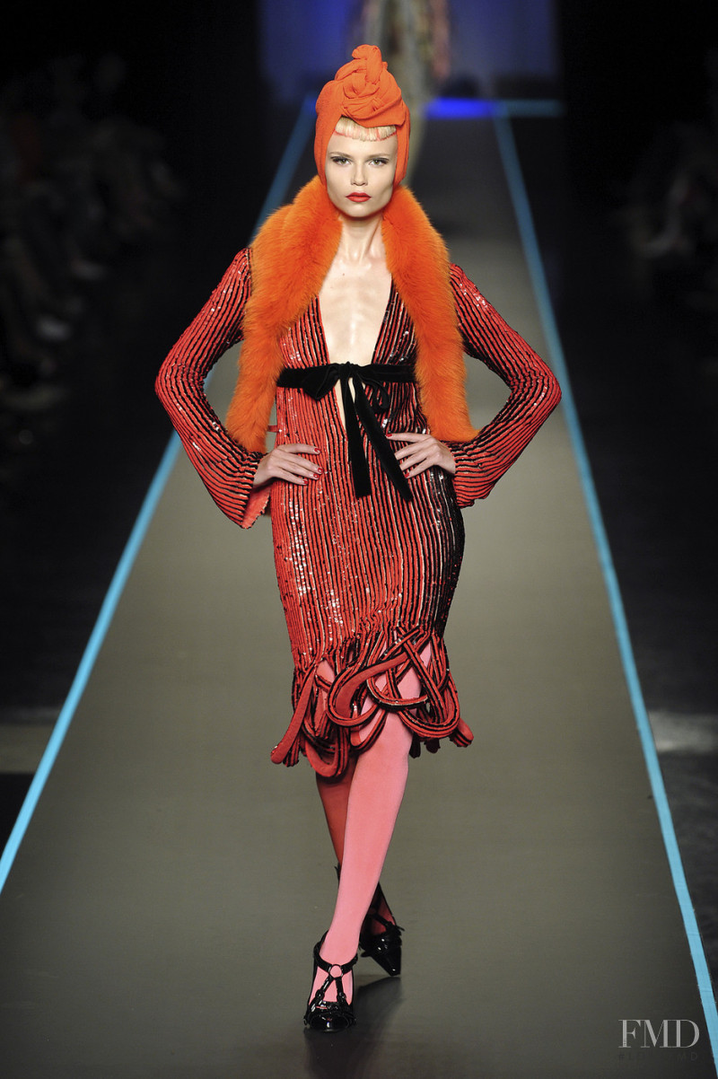 Natasha Poly featured in  the Jean Paul Gaultier Haute Couture fashion show for Autumn/Winter 2008