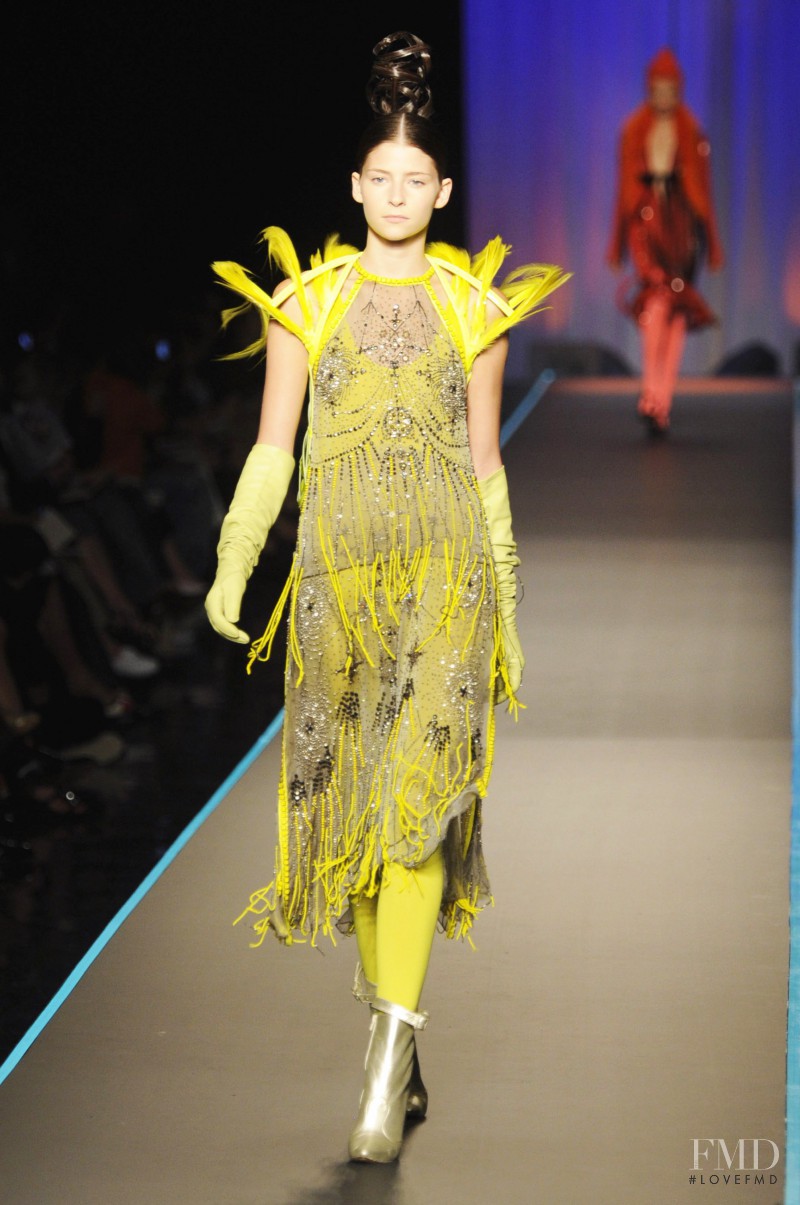 Ashley Hart (I) featured in  the Jean Paul Gaultier Haute Couture fashion show for Autumn/Winter 2008