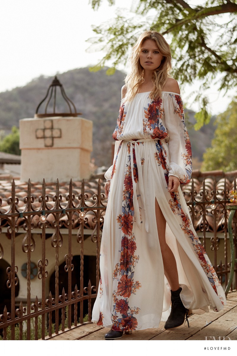 Genevieve Rokero featured in  the Free People A Very Hippie Holiday lookbook for Winter 2015