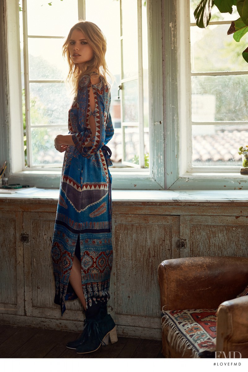 Genevieve Rokero featured in  the Free People A Very Hippie Holiday lookbook for Winter 2015