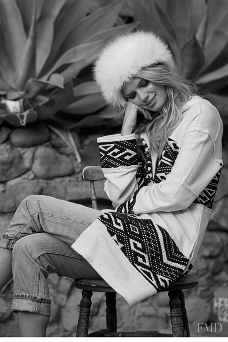 Genevieve Rokero featured in  the Free People A Very Hippie Holiday lookbook for Winter 2015