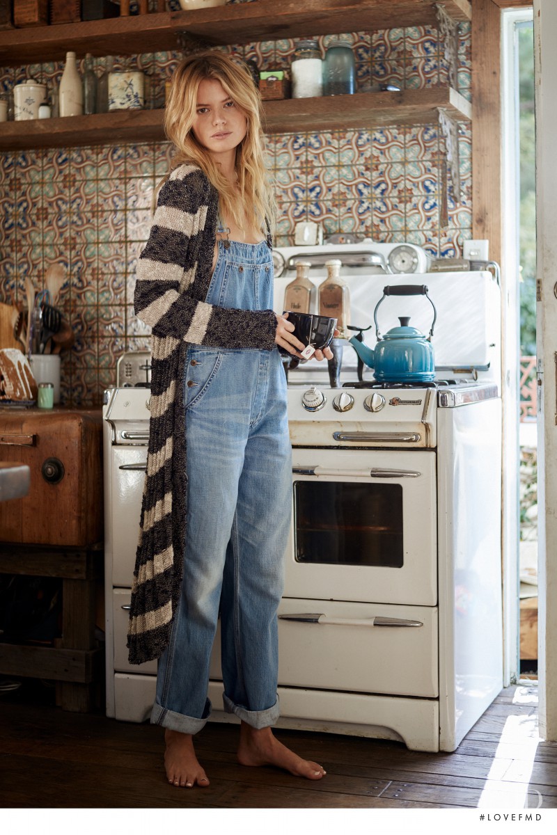 Genevieve Rokero featured in  the Free People A Very Hippie Holiday lookbook for Winter 2015