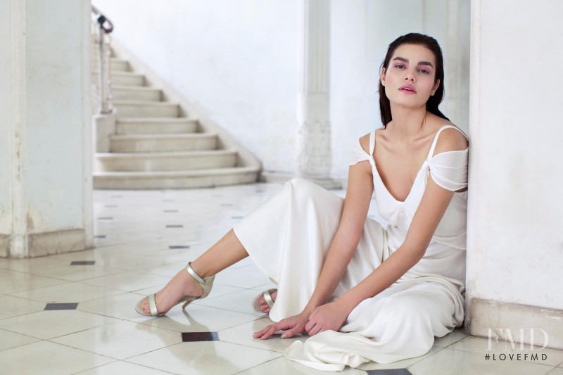 Nohemi Hermosillo featured in  the Ghost London lookbook for Spring/Summer 2015