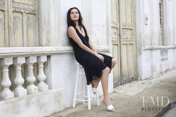 Nohemi Hermosillo featured in  the Ghost London lookbook for Spring/Summer 2015