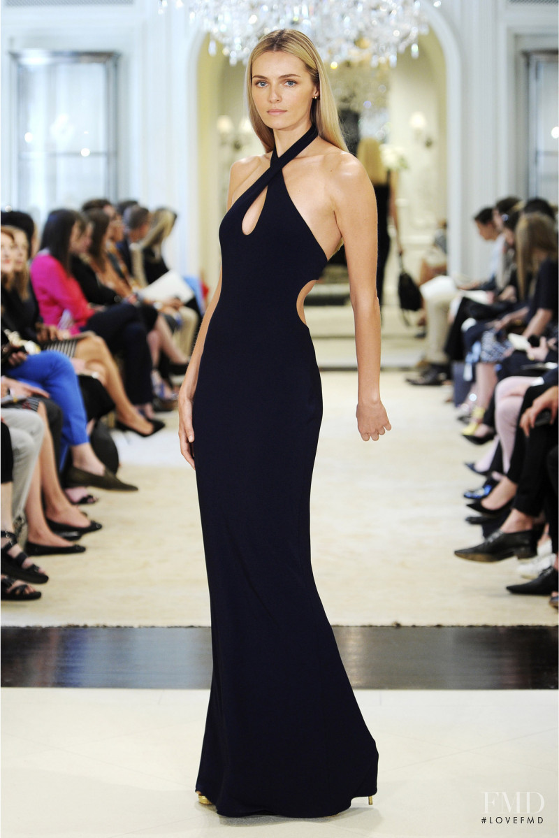 Valentina Zelyaeva featured in  the Ralph Lauren Collection fashion show for Resort 2015