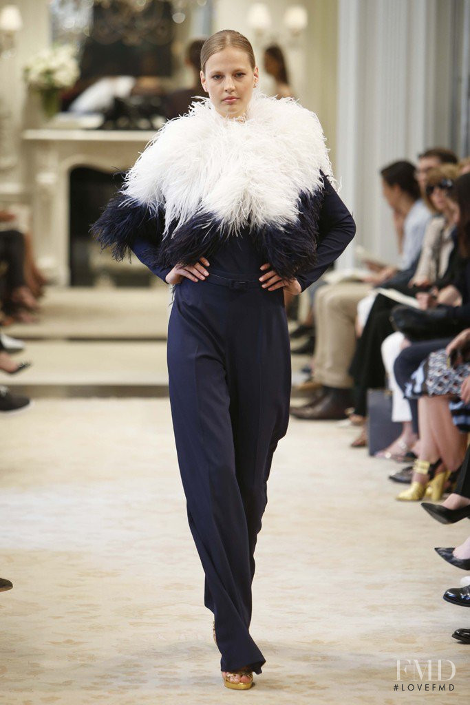 Elisabeth Erm featured in  the Ralph Lauren Collection fashion show for Resort 2015