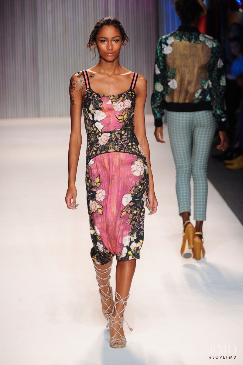 Catherine Decome featured in  the Tracy Reese fashion show for Spring/Summer 2014