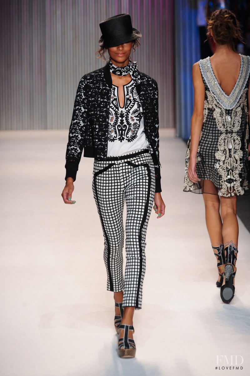 Catherine Decome featured in  the Tracy Reese fashion show for Spring/Summer 2014