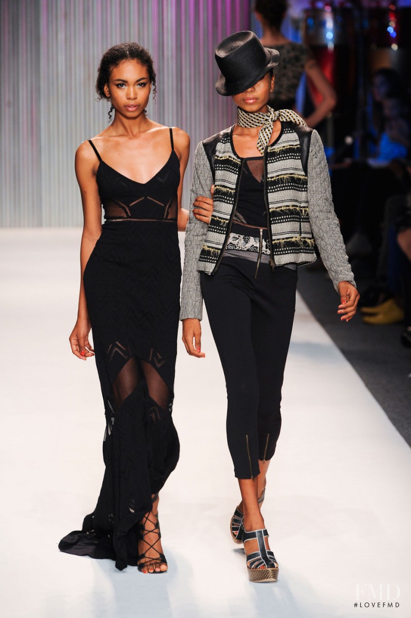 Catherine Decome featured in  the Tracy Reese fashion show for Spring/Summer 2014