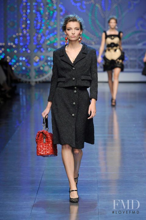 Carola Remer featured in  the Dolce & Gabbana fashion show for Spring/Summer 2012