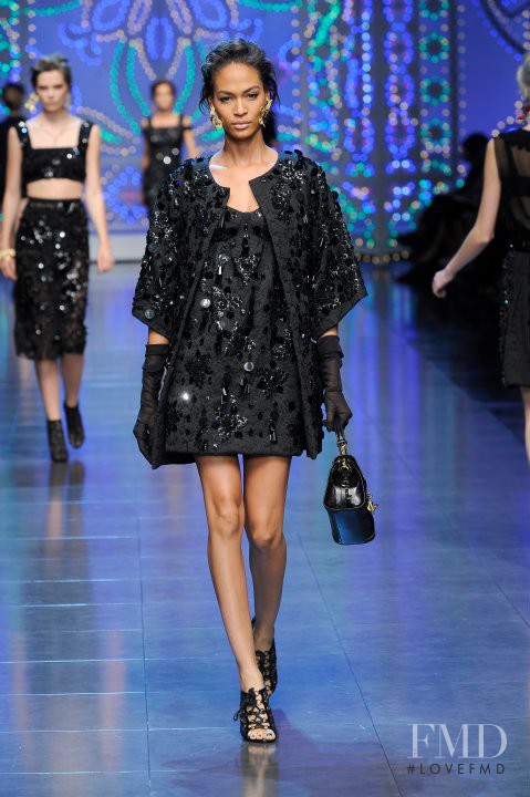 Joan Smalls featured in  the Dolce & Gabbana fashion show for Spring/Summer 2012
