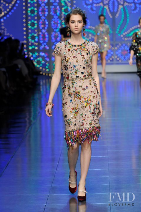 Anais Pouliot featured in  the Dolce & Gabbana fashion show for Spring/Summer 2012
