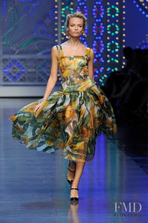 Natasha Poly featured in  the Dolce & Gabbana fashion show for Spring/Summer 2012
