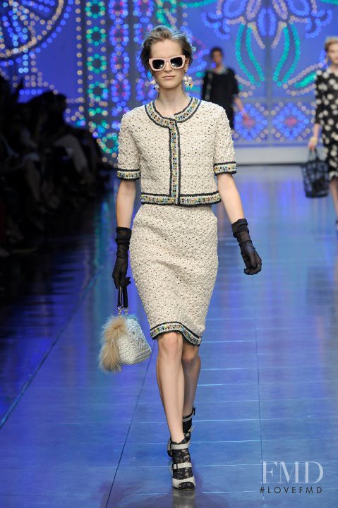 Mirte Maas featured in  the Dolce & Gabbana fashion show for Spring/Summer 2012