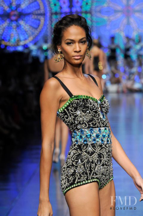 Cora Emmanuel featured in  the Dolce & Gabbana fashion show for Spring/Summer 2012