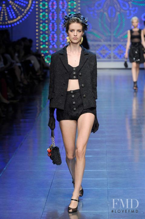 Julia Frauche featured in  the Dolce & Gabbana fashion show for Spring/Summer 2012