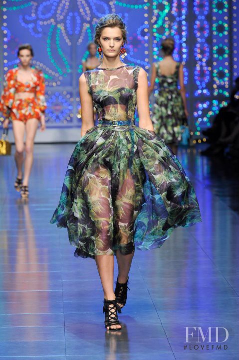 Gertrud Hegelund featured in  the Dolce & Gabbana fashion show for Spring/Summer 2012