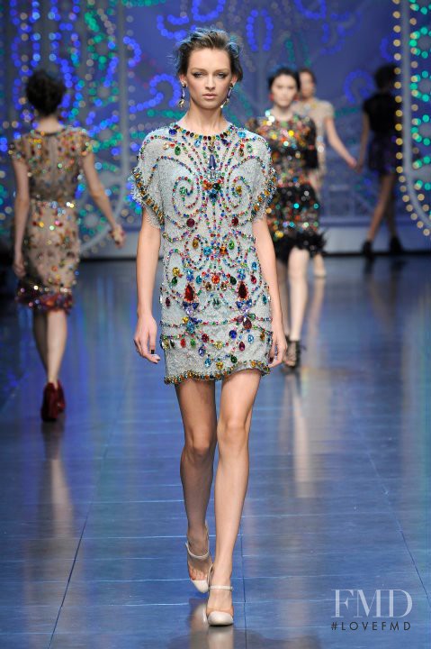 Daga Ziober featured in  the Dolce & Gabbana fashion show for Spring/Summer 2012