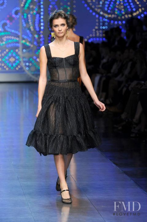 Ella Kandyba featured in  the Dolce & Gabbana fashion show for Spring/Summer 2012