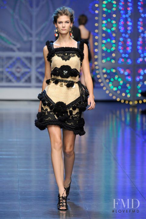 Kendra Spears featured in  the Dolce & Gabbana fashion show for Spring/Summer 2012