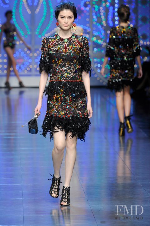 Sui He featured in  the Dolce & Gabbana fashion show for Spring/Summer 2012