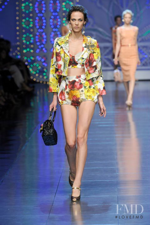 Aymeline Valade featured in  the Dolce & Gabbana fashion show for Spring/Summer 2012