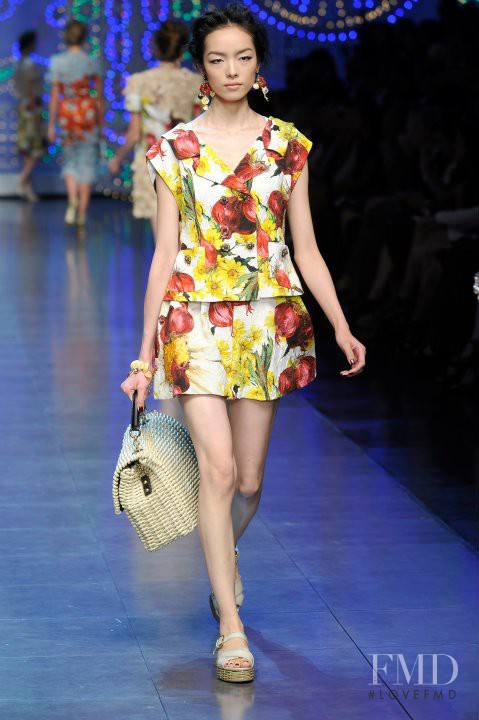 Fei Fei Sun featured in  the Dolce & Gabbana fashion show for Spring/Summer 2012