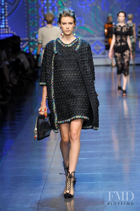 Colinne Michaelis featured in  the Dolce & Gabbana fashion show for Spring/Summer 2012