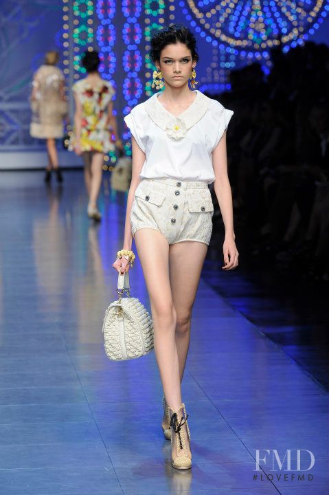 Isabella Melo featured in  the Dolce & Gabbana fashion show for Spring/Summer 2012