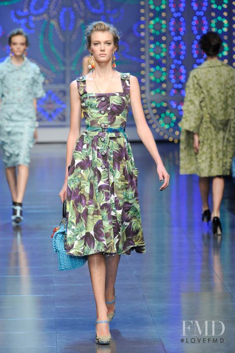 Sigrid Agren featured in  the Dolce & Gabbana fashion show for Spring/Summer 2012