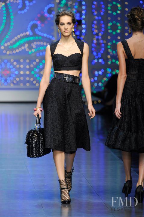 Othilia Simon featured in  the Dolce & Gabbana fashion show for Spring/Summer 2012
