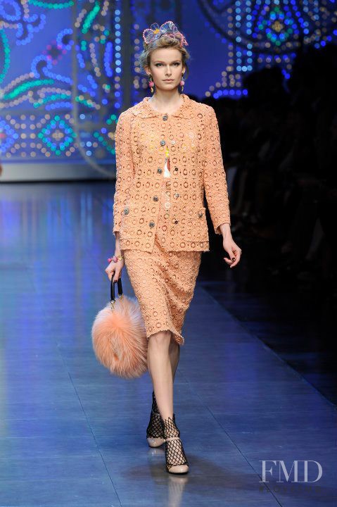 Karolina Mrozkova featured in  the Dolce & Gabbana fashion show for Spring/Summer 2012