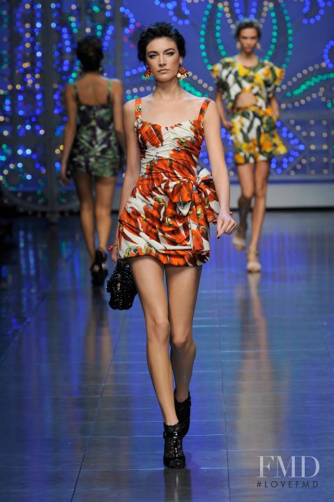 Jacquelyn Jablonski featured in  the Dolce & Gabbana fashion show for Spring/Summer 2012