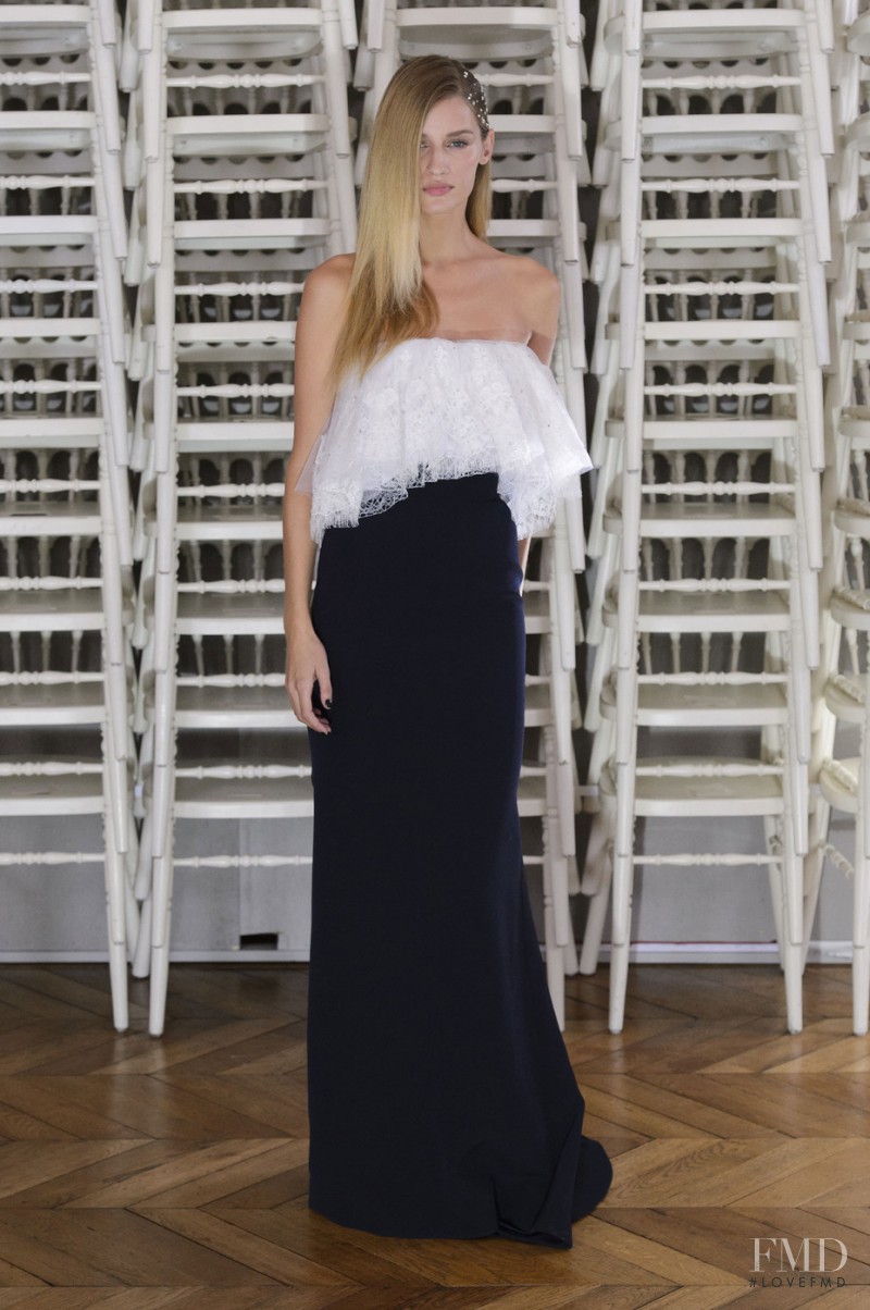 Linda Vojtova featured in  the Alexis Mabille fashion show for Spring/Summer 2016