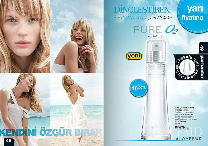 Anne Vyalitsyna featured in  the AVON Russia advertisement for Spring/Summer 2012