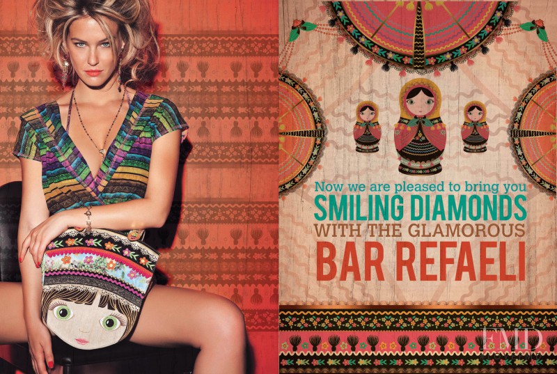 Bar Refaeli featured in  the Agua Bendita Smiling Diamonds lookbook for Autumn/Winter 2012