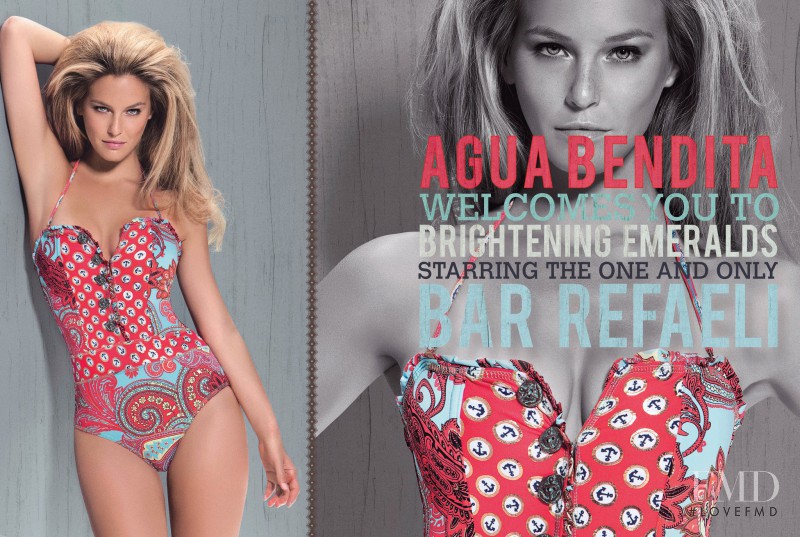 Bar Refaeli featured in  the Agua Bendita Brightening Emeralds lookbook for Autumn/Winter 2012