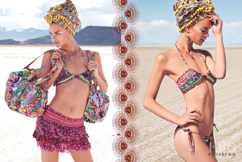 Rianne ten Haken featured in  the Agua Bendita Sparkling Crystals lookbook for Spring/Summer 2012