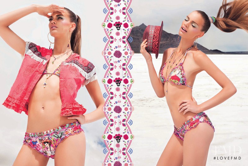 Rianne ten Haken featured in  the Agua Bendita Sparkling Crystals lookbook for Spring/Summer 2012