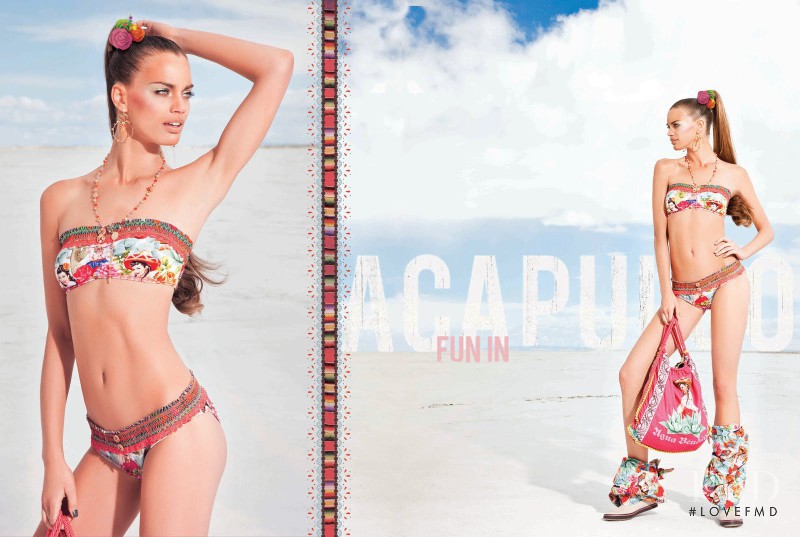 Rianne ten Haken featured in  the Agua Bendita Sparkling Crystals lookbook for Spring/Summer 2012