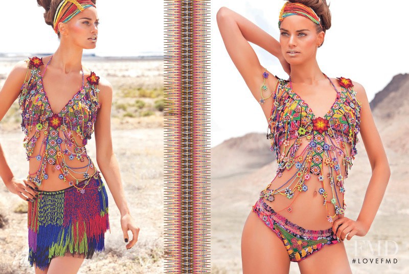 Rianne ten Haken featured in  the Agua Bendita Sparkling Crystals lookbook for Spring/Summer 2012